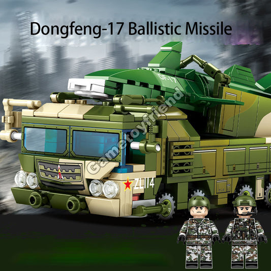 Dongfeng-17 ballistic missile assembly model assembled blocks-81038
