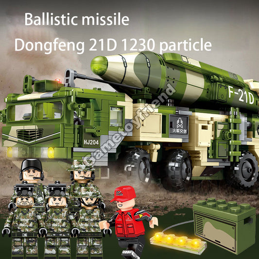 Anti-ship ballistic missile assembly model assembled blocks-81034