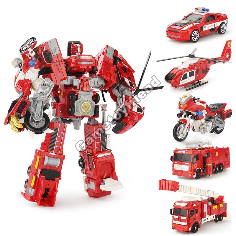 5-in-1 Combiners Transformation Robot Action Figure Toy-81018