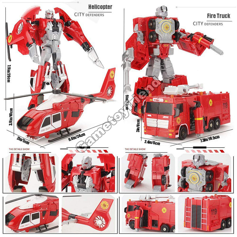 5-in-1 Combiners Transformation Robot Action Figure Toy-81018