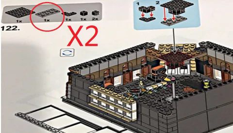 Find missing issued bricks in the building process