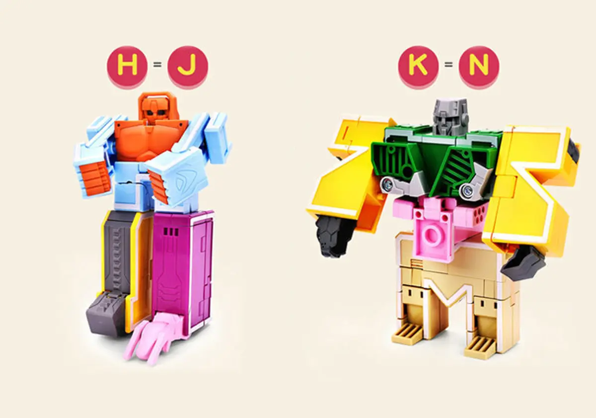 Transformer Combiners Toys, Letters HIJKLMN, Animals