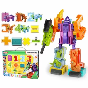 Transformer Dinosaurs Combiners Toys Math Numbers 01234