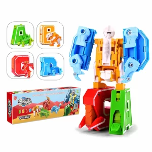 Transformer Combiners Toys Alphabet, Letters A-B-C-D​, Dinosaur, Animal