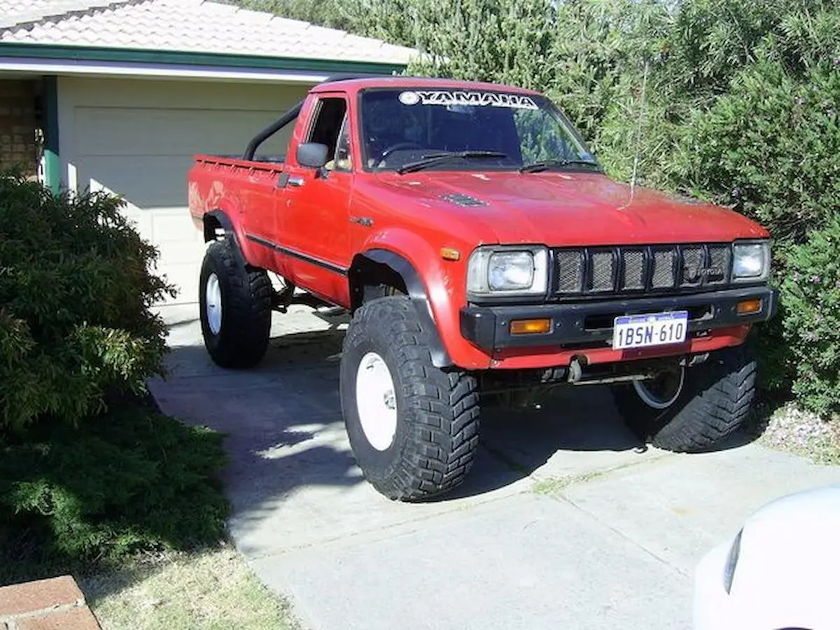 red Toyota Hilux 1982 - 1