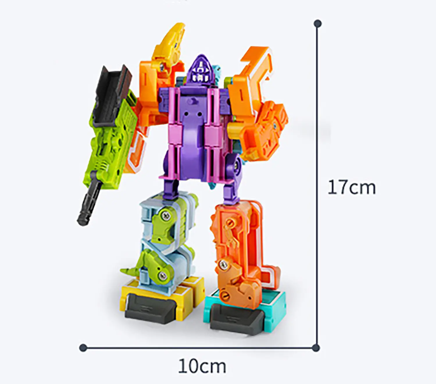 the size of Transformer Dinosaurs Combiners Toys Learning Math Numbers 0/1/2/3/4