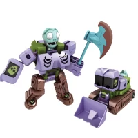 Bulldozer Construction Vehicle And Zombie Transformer Toys