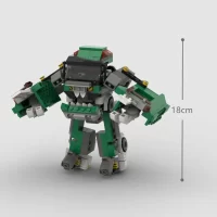 the height transformation form of MOC – Green Garbage and Trash Truck Transformer(LEGO Alternative Bricks)