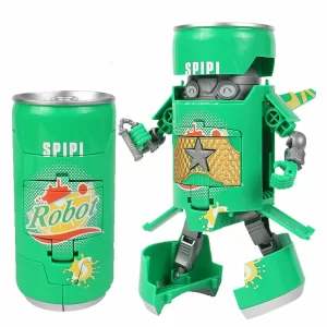 Green Transformer​ Toys - 7-Seven Up Sprite Soda Can Drinks