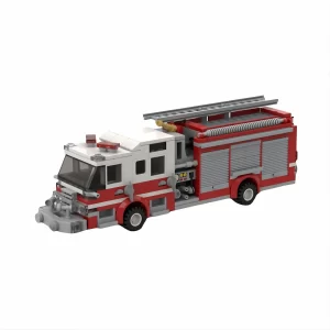 MOC 156284 – Fire pumper truck(LEGO Alternative Bricks)