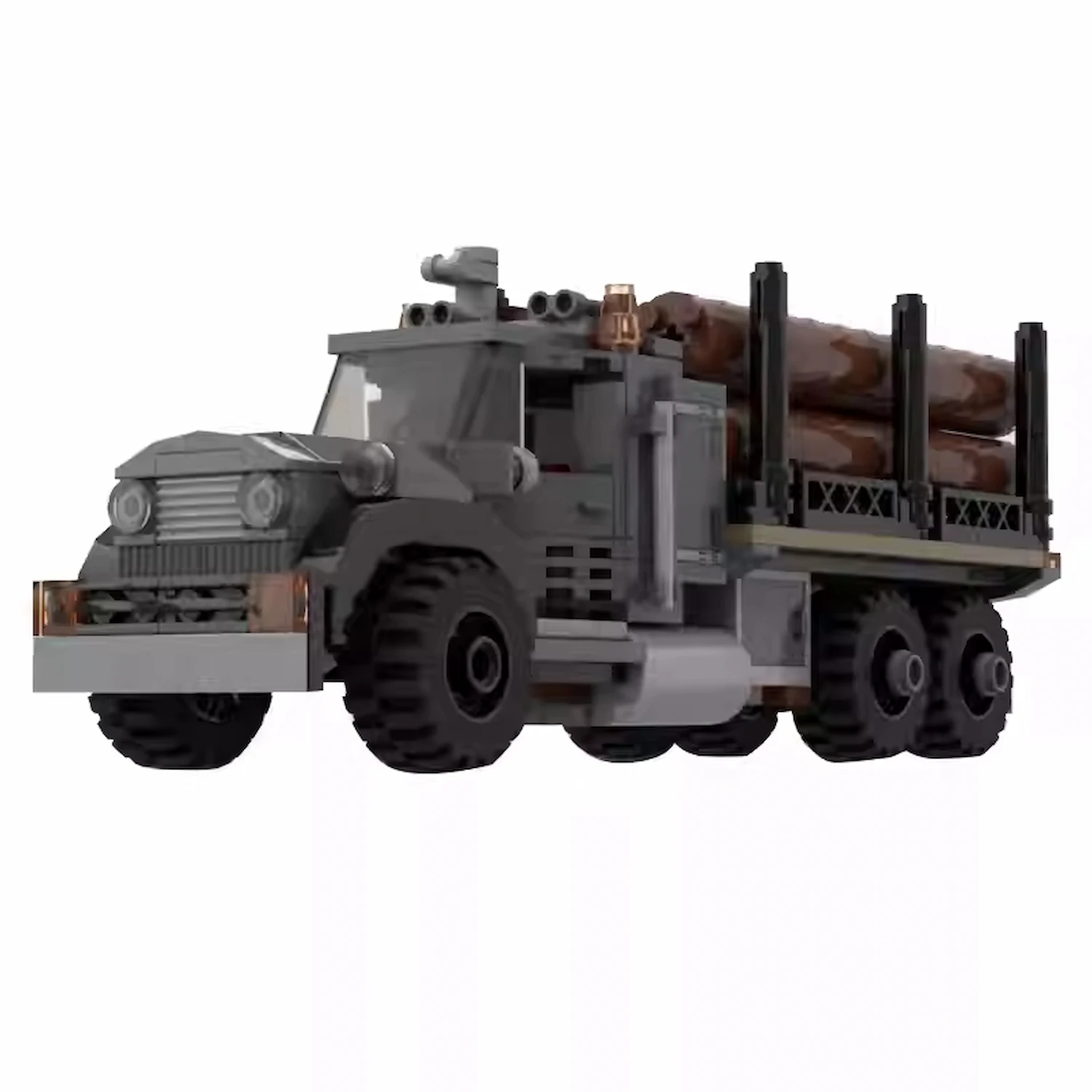 MOC 92555 - Vintage Logging Truck(LEGO Alternative Bricks)