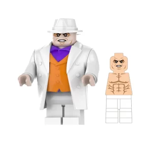 Minifigure - Displeased Fat Guy In White Business Suit with White Hat​(LEGO Alternative Bricks)