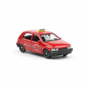 Tianjin FAW Xiali Red Taxi - Diecast Cars Model Toy - 164 Scale