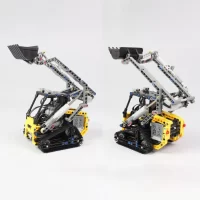 when the MOC 13349 - RC Technic Compact Tracked Loader(LEGO Alternative Bricks) was lifted