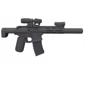 Custom Piece Miniature – AAC Honey Badger PDW Personal Defense Weapon with a combination optics setup – 3D Print for LEGO minifigure