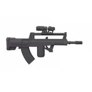 Custom Piece Miniature – Chinese QBZ 95 Type 95 bullpup assault rifle equipped with an optical sight – 3D Print for LEGO minifigure