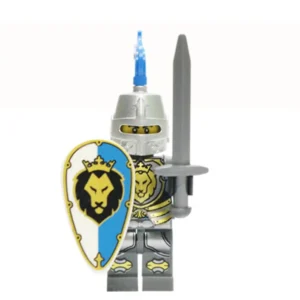 Medieval Blue Lion Knight a Minifigure Medieval Blue Lion Knight LEGO Alternative