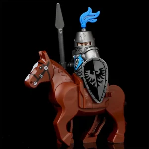 Minifigure Black Falcon Knight and warhorse LEGO Alternative Minifigure Black Falcon Knight and warhorse LEGO Alternative