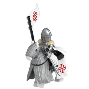 Minifigure Elite Knight of the Holy Sepulchre mounted on a barded warhorse LEGO Alternative Minifigure Elite Knight of the Holy Sepulchre mounted on a barded warhorse LEGO Alternative