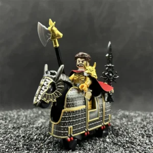 Minifigure Golden Bull Battle-Axe Cavalryman and warhorse LEGO Alternative Minifigure Golden Bull Battle-Axe Cavalryman and warhorse LEGO Alternative