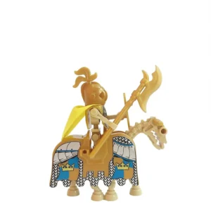 Minifigure Golden royal Skeleton Cavalryman and warhorse LEGO Alternative 3 Minifigure Golden royal Skeleton Cavalryman and warhorse LEGO Alternative
