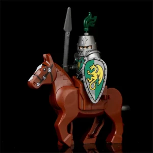 Minifigure Green Dragon Knight on warhorse LEGO Alternative Minifigure Green Dragon Knight on warhorse LEGO Alternative