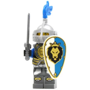Minifigure Medieval Blue Lion Knight LEGO Alternative Minifigure Medieval Blue Lion Knight LEGO Alternative