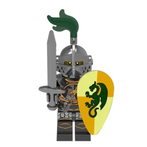 Minifigure Medieval Heavy Armor Dragon Country Knight LEGO Alternative Minifigure Medieval Heavy Armor Dragon Country Knight LEGO Alternative