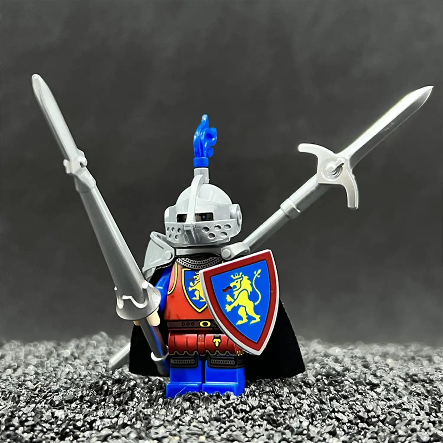 Minifigure Red Lion Knight LEGO Alternative