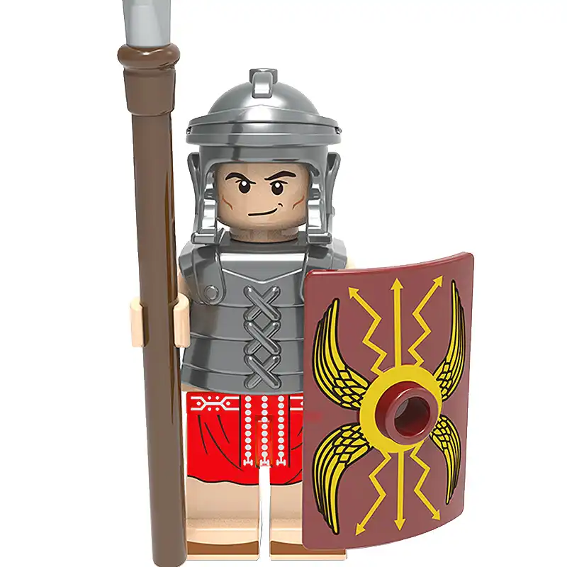 Minifigure Roman Legionary heavily armored spearman LEGO Alternative