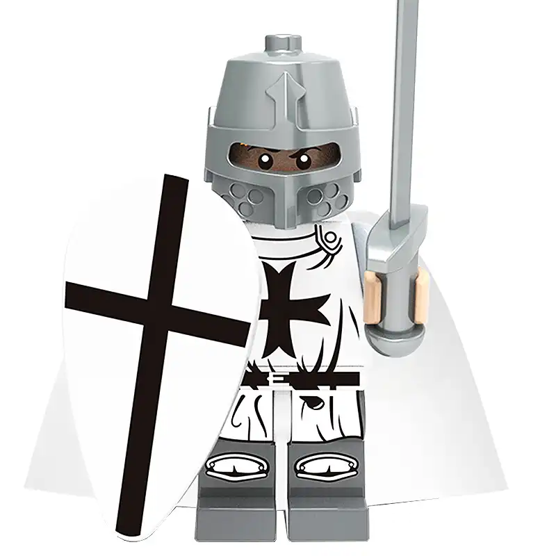 Minifigure Teutonic Crusader Knight Templar LEGO Alternative