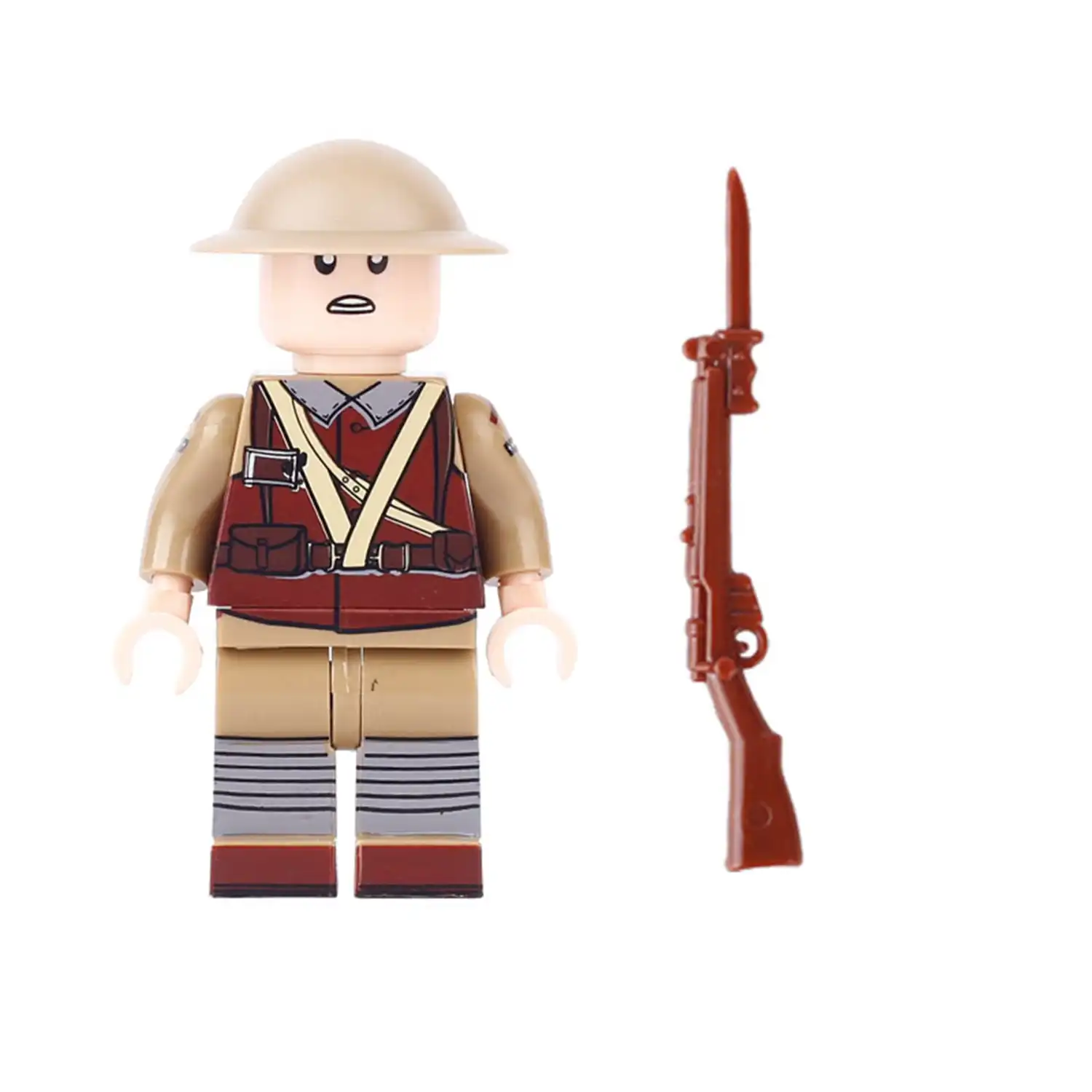 Minifigure – British Army soldier from World War I (LEGO Alternative) Minifigure – British Army soldier from World War I (LEGO Alternative)
