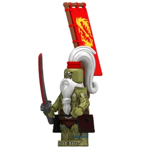 Minifigure – Orc Beastman Samurai Warrior (LEGO Alternative)