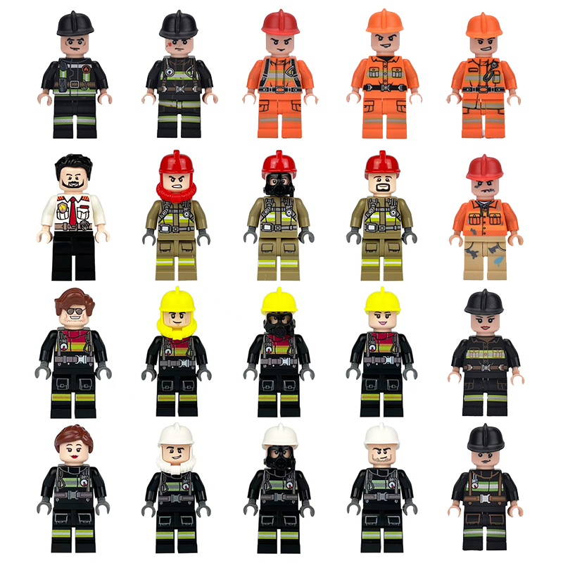 Minifigures – firefighters (LEGO Alternative)