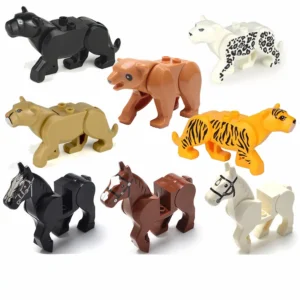 Minifigures – jungle and wild animals (LEGO Alternative)