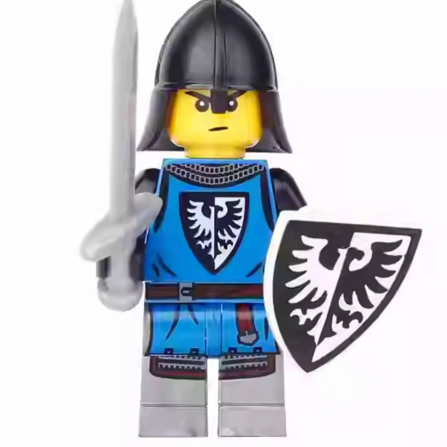 Minifigure – Black Falcon Knight (LEGO Alternative)