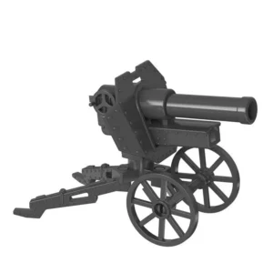 Custom Piece Miniature – Japanese Type 92 Battalion Gun black – 3D Print for LEGO minifigure