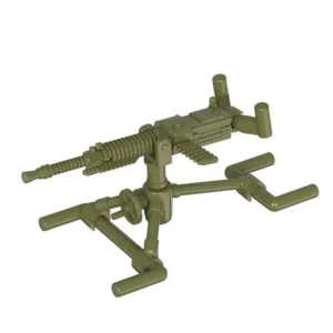 Custom Piece Miniature – Japanese Type 92 tripod mounted Heavy Machine Gun olive green – 3D Print for LEGO minifigure