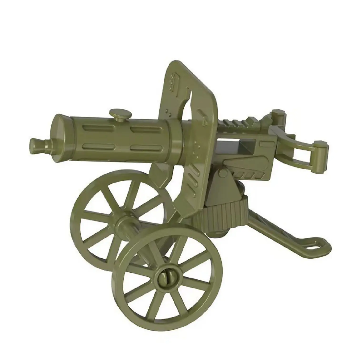 Custom Piece Miniature – Maxim PM Pulemyot Maxima M1910 wheeled heavy machine gun olive green – 3D Print for LEGO minifigure Custom Piece Miniature – Maxim PM Pulemyot Maxima M1910 wheeled heavy machine gun olive green – 3D Print for LEGO minifigure