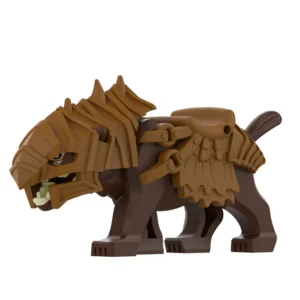 Minifigure - Armored Wolf Warg Brown (LEGO Alternative)
