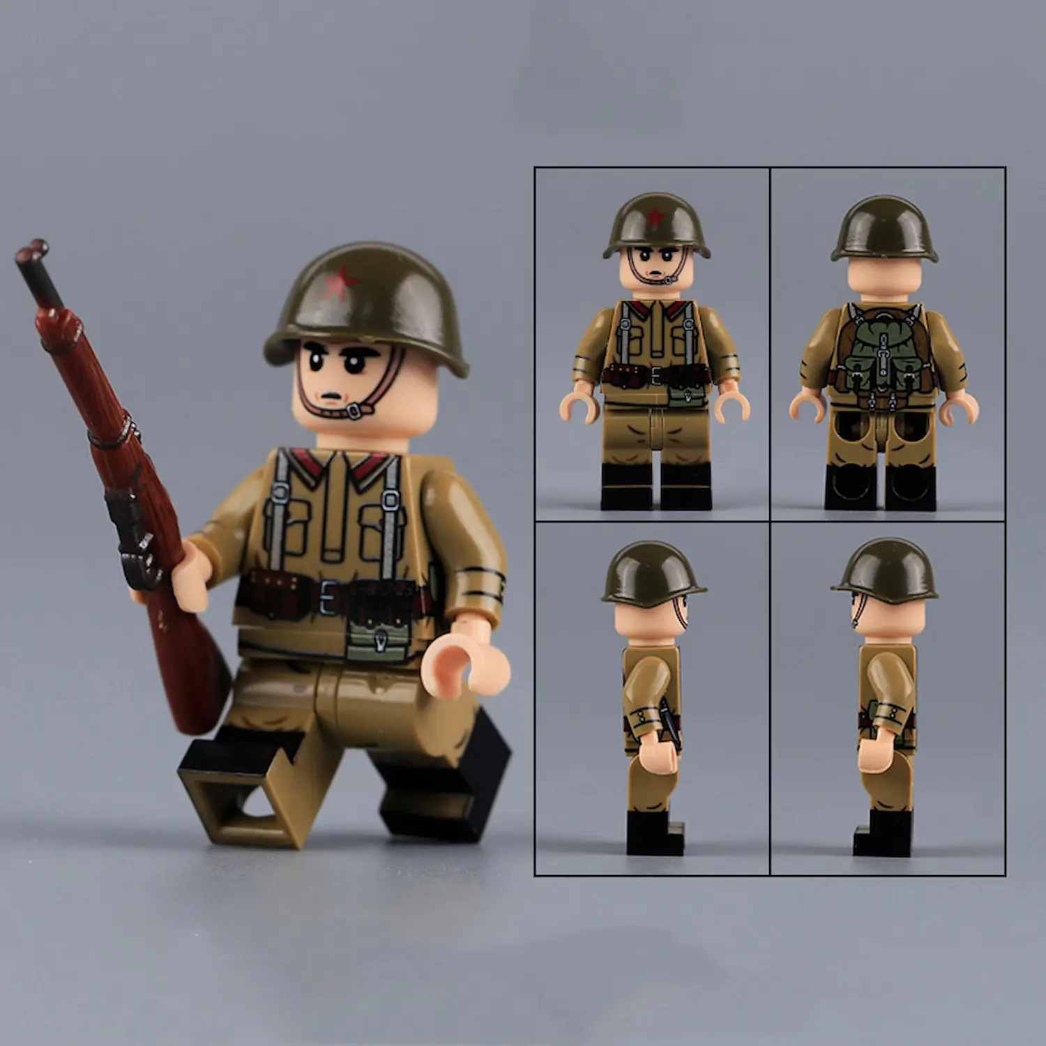 13Minifigure – Infantryman of the Soviet Red Army (LEGO Compatible)
