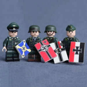 Minifigure – German soldiers and an officer (LEGO Alternative)