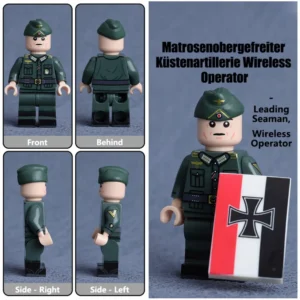 Minifigure – Leading Seaman serving as a Wireless Operator in a German Coastal Artillery unit (LEGO Alternative)
