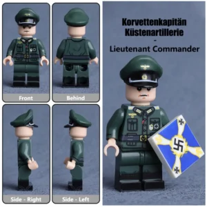Minifigure – Lieutenant Commander in the German Coastal Artillery Korvettenkapitän Küstenartillerie (LEGO Alternative)