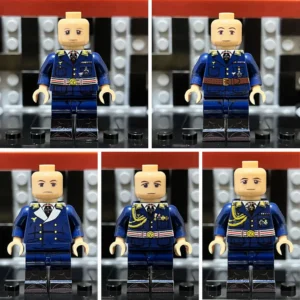 Minifigure - 5 Generalfeldmarschälle (Field Marshals) of the German Luftwaffe (Air Force) from World War II (LEGO Compatible)