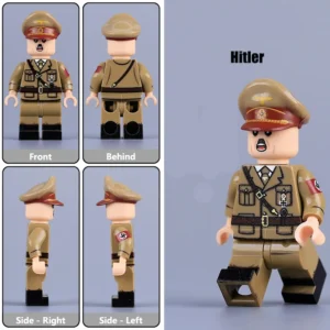 Minifigure - Adolf Hitler the Nazi Party NSDAP and dictator of Germany with brown uniform and hat (LEGO Compatible)