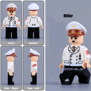17Minifigure - Adolf Hitler the Nazi Party NSDAP and dictator of Germany wearing the white summer service uniform (LEGO Compatible)