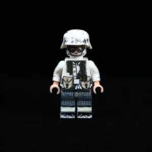 Minifigure - German machine gunner serving in a Luftwaffe (Air Force) ground unit World War II (LEGO Compatible)