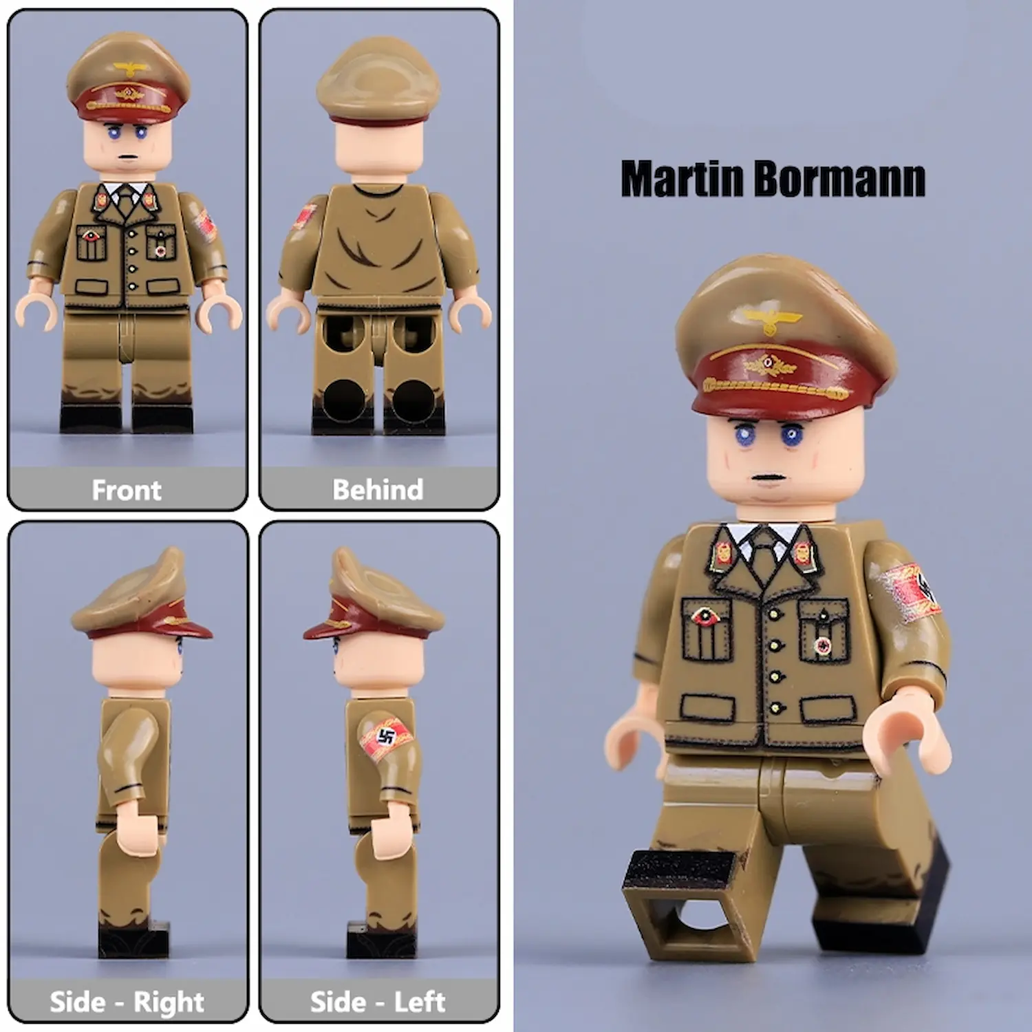 Minifigure - Martin Bormann Head of the Party Chancellery and Adolf Hitler's private secretary German Nazi Party (NSDAP) (LEGO Compatible) Minifigure - Martin Bormann Head of the Party Chancellery and Adolf Hitler's private secretary German Nazi Party (NSDAP) (LEGO Compatible)