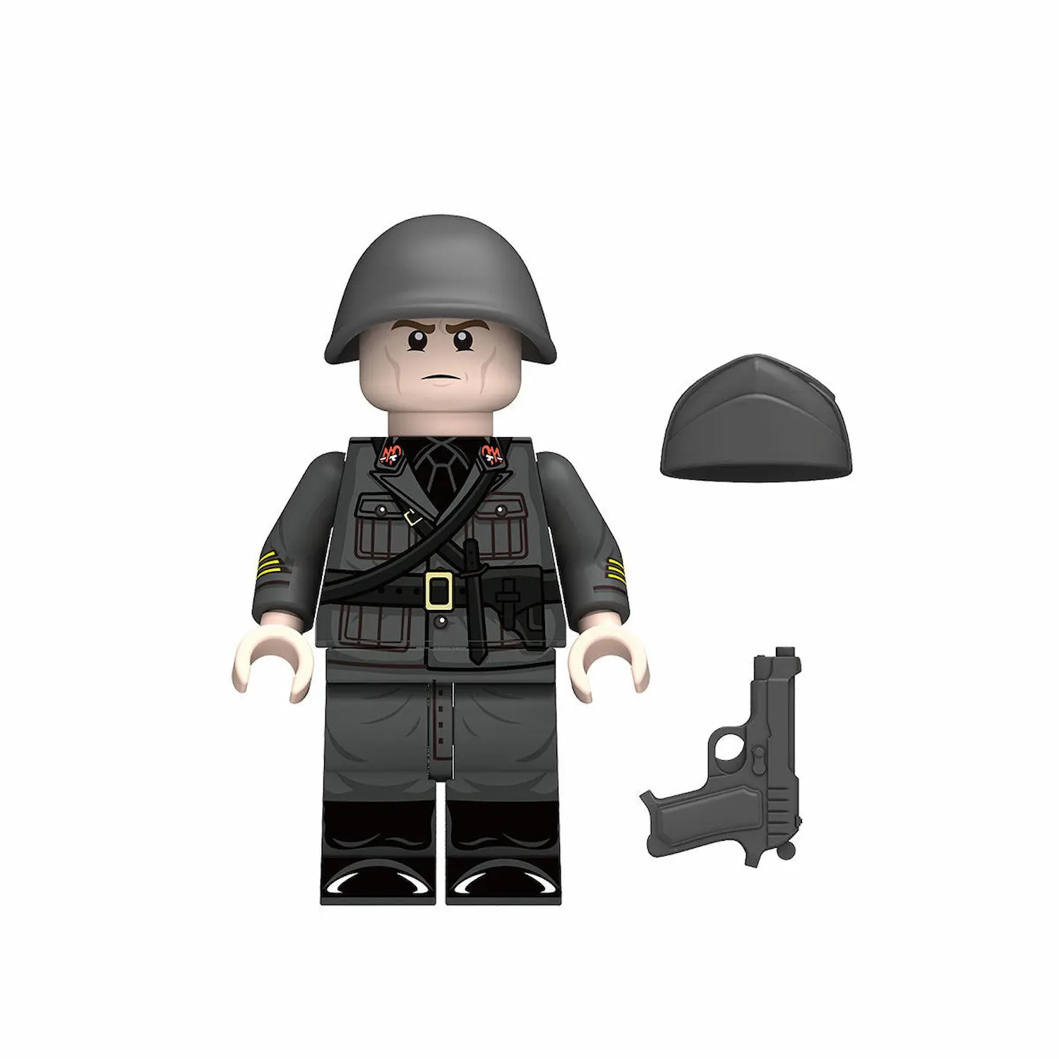 Minifigure - an officer from the Royal Italian Army Regio Esercito World War II (LEGO Compatible)